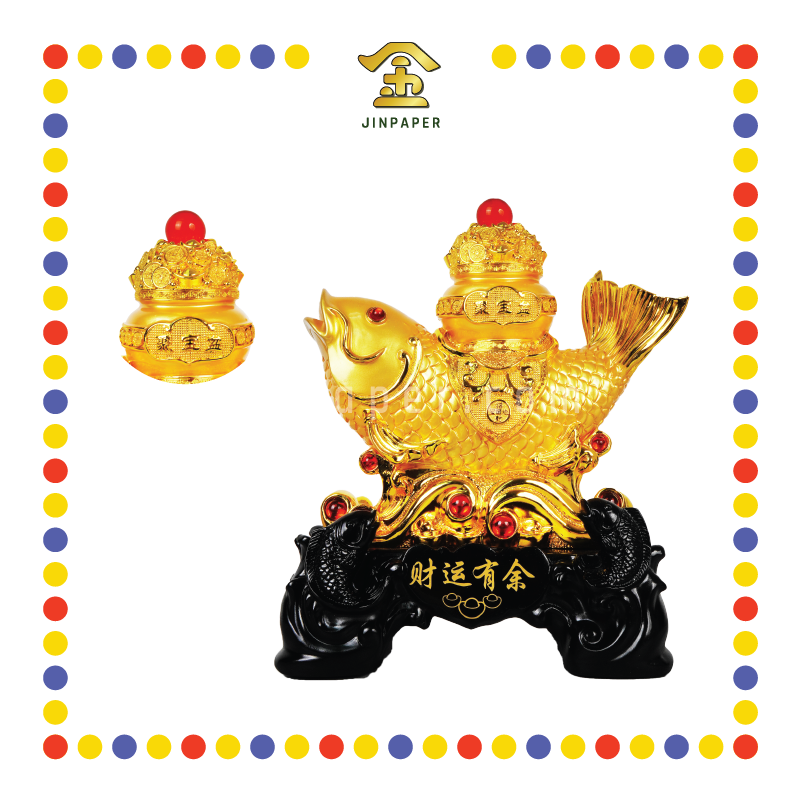 LUCKY GOODS 3# 镀金财运有余鱼