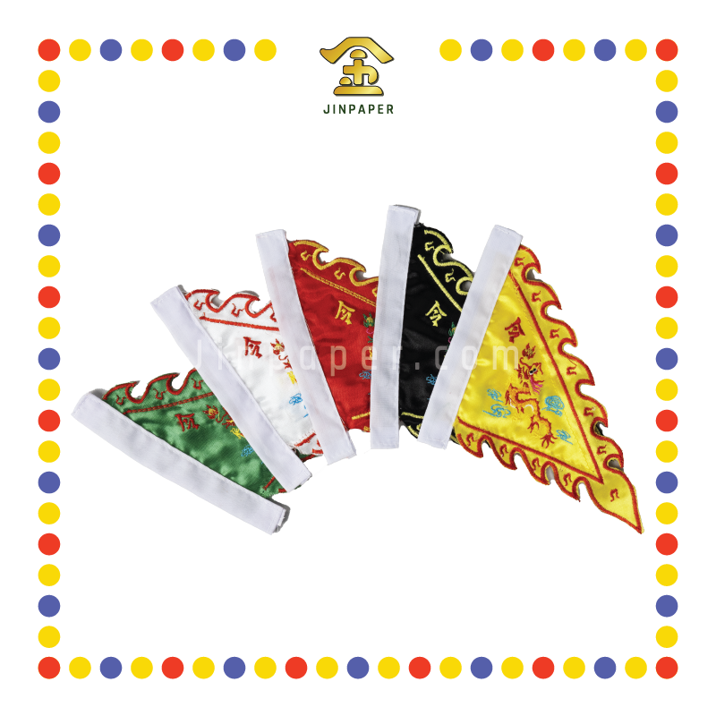 PRAYING FLAG 五色绣龙旗