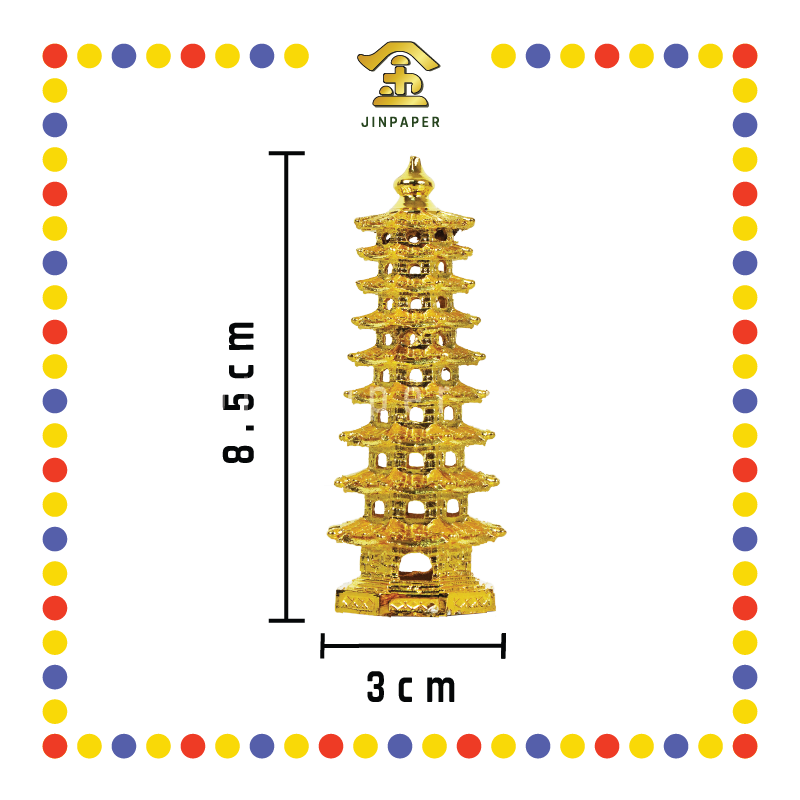 STATUE ACCESSORIES 加大号 锌合金玲珑宝塔