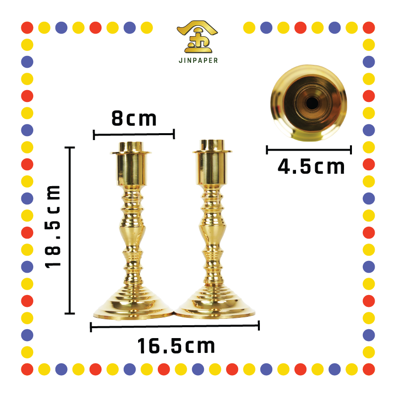 PRAYING CANDLESTICK 加大 双用铜烛台