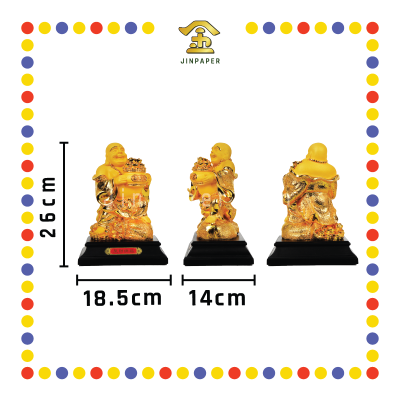 LUCKY GOODS 镀金笑佛