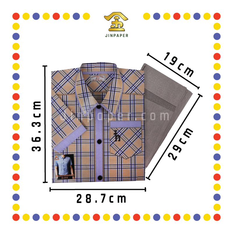 JOSS PAPER G016 奢华男短袖衬衫(袋庄)