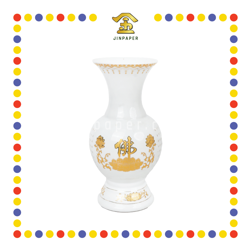 PRAYING CUP 10寸 白佛花瓶