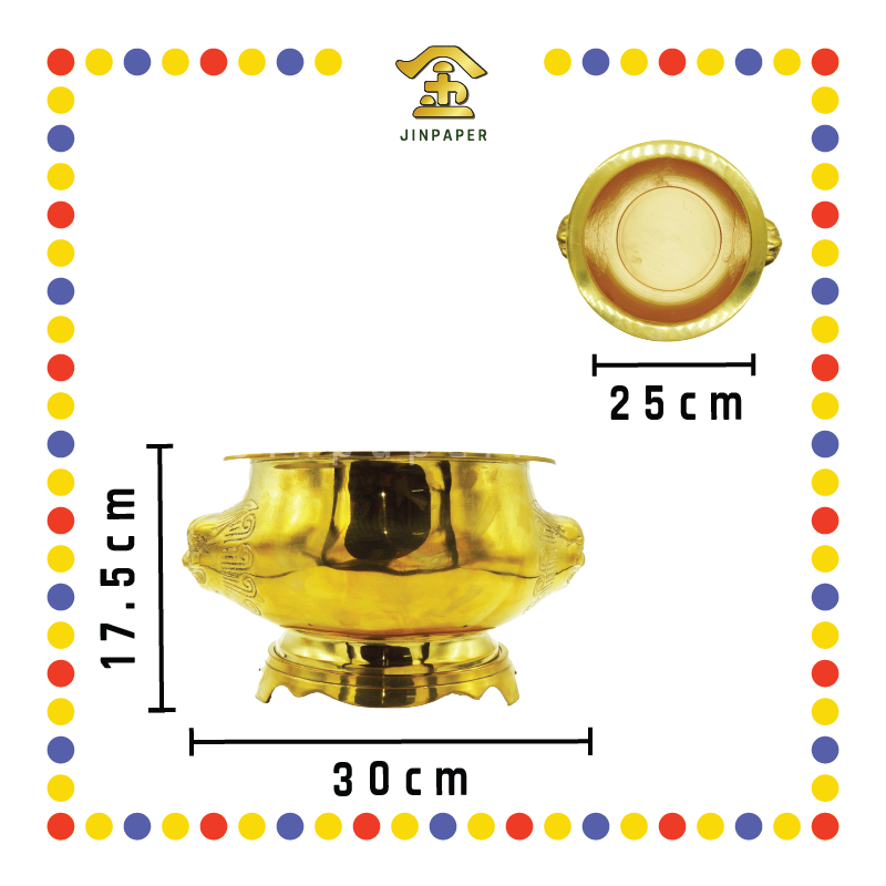 PRAYING CENSER 10寸 铜香炉