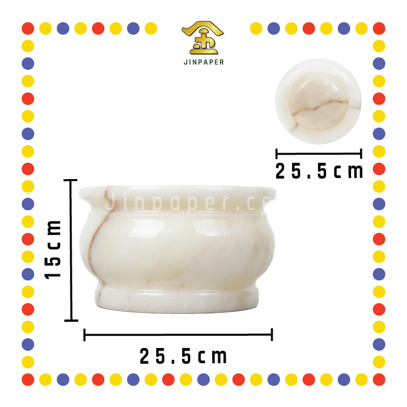 PRAYING CENSER【10寸/12寸/14寸】大理石炉 (香炉)