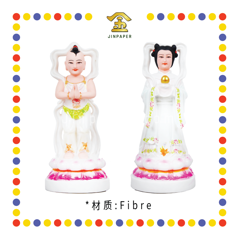 PRAYING STATUE 10寸 金童玉女(LB)(对)