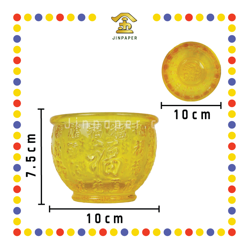 TREASURE BOWL 10cm 水晶百福缸