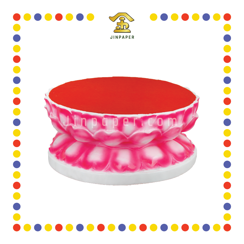 STATUE STAND 莲花座(红) 10x10x5