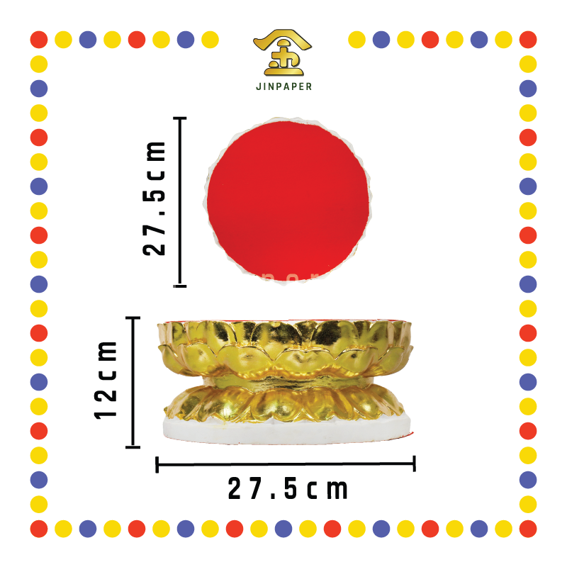 STATUE STAND 莲花金箔神座 10x10x5