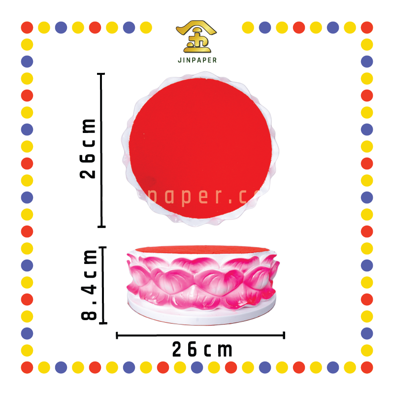 STATUE STAND 11寸 莲花座【红/金】