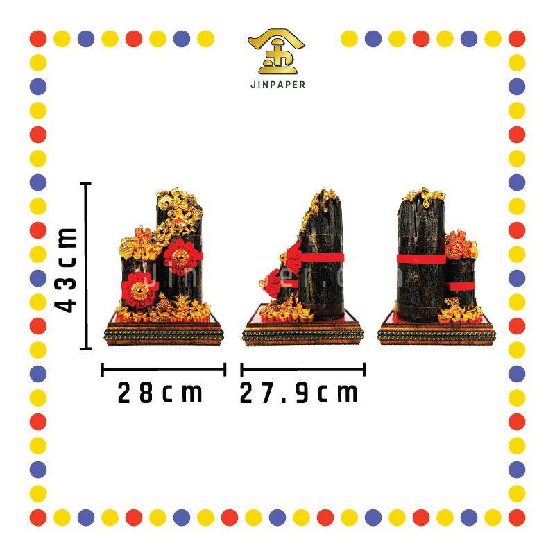 LUCKY GOODS 11x11 双金招财黑金