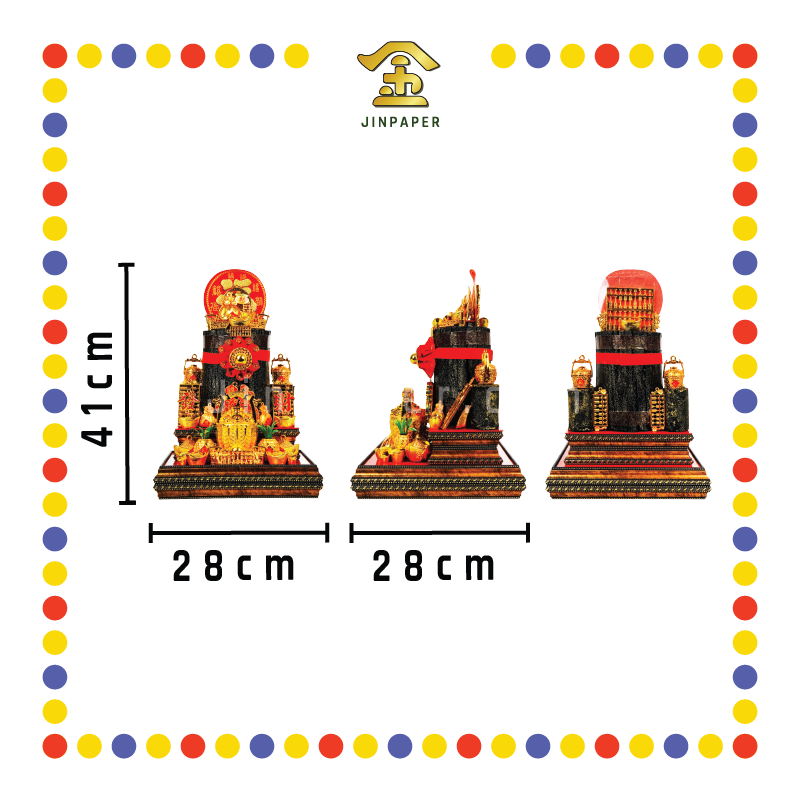 LUCKY GOODS 11x11x16 招财满金黑金