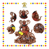 PRAYING  STATUE 12寸 古铜红衣赵公明