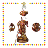 PRAYING  STATUE 12" 树脂金缕彩站圆座齐天大圣
