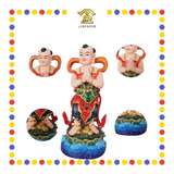 PRAYING STATUE 12" 树脂古彩善财童子