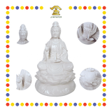 PRAYING STATUE 12寸 全白观音
