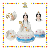 PRAYING STATUE 12" 仿瓷白衣妙善观音