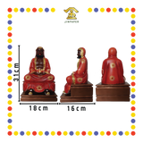 PRAYING  STATUE 12" 树脂敦煌彩达摩祖师