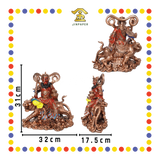 PRAYING  STATUE 12寸 古铜红衣赵公明