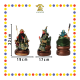 PRAYING  STATUE 12" 树脂金缕彩剑指关公