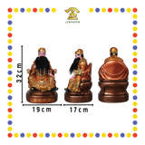 PRAYING  STATUE 12" 树脂金缕彩文昌帝君