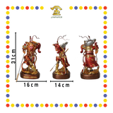 PRAYING  STATUE 12" 树脂金缕彩站圆座齐天大圣