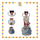 PRAYING  STATUE 12寸 汉白玉金童玉女