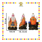 PRAYING  STATUE 12" 树脂敦煌彩黄老仙师