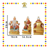 PRAYING  STATUE 12" 树脂敦煌彩六壬仙师