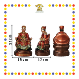 PRAYING  STATUE 12" 树脂金缕彩灶君