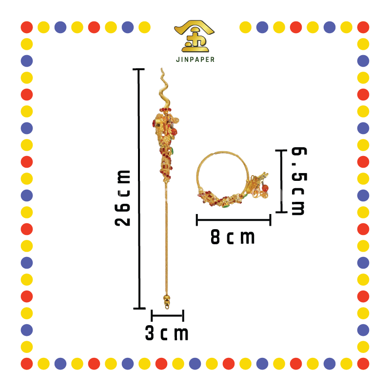 STATUE ACCESSORIES 12寸 精工镀金潘龙枪