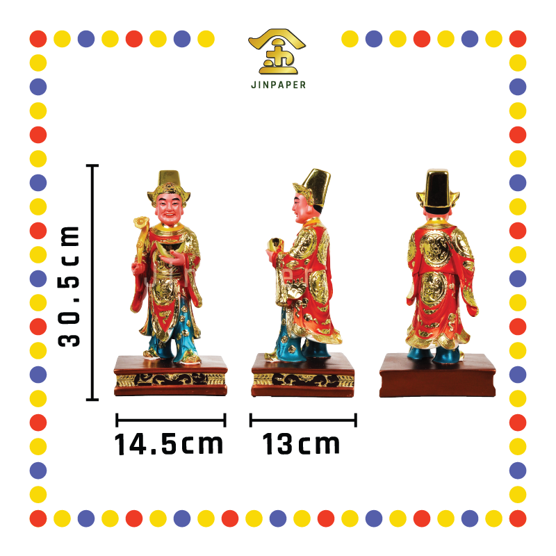 PRAYING STATUE 12寸 敦煌树脂金钱伯