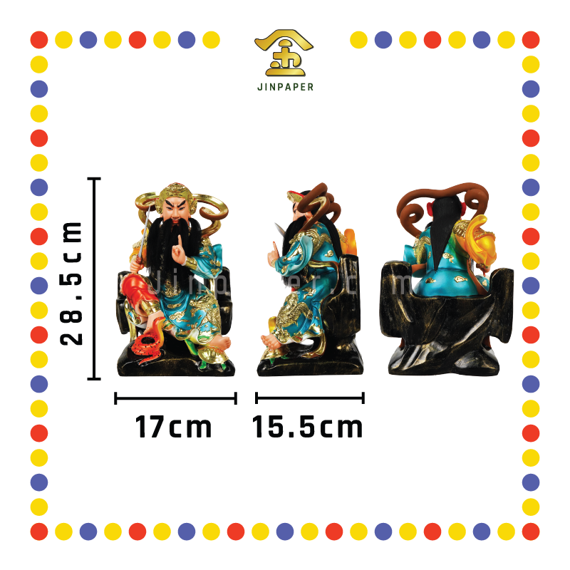 PRAYING STATUE 12寸 敦煌树脂玄天上帝