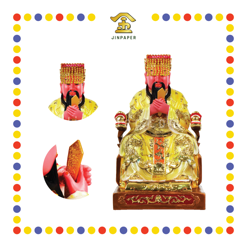 PRAYING STATUE 12寸 珍珠漆玉皇大帝