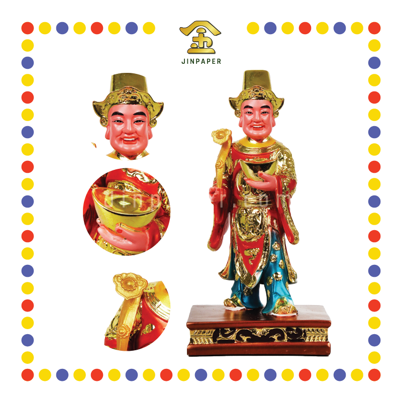 PRAYING STATUE 12寸 敦煌树脂金钱伯