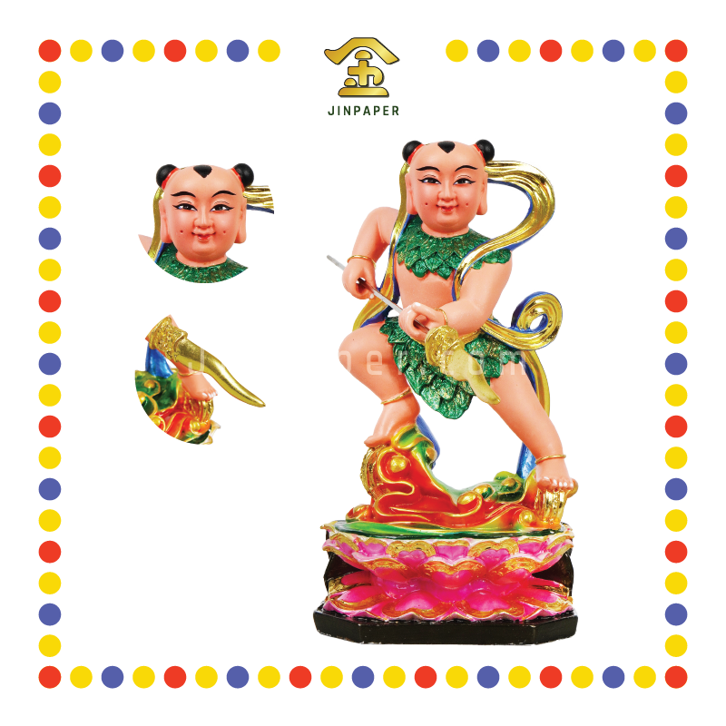 PRAYING STATUE 12寸 莲花三太子