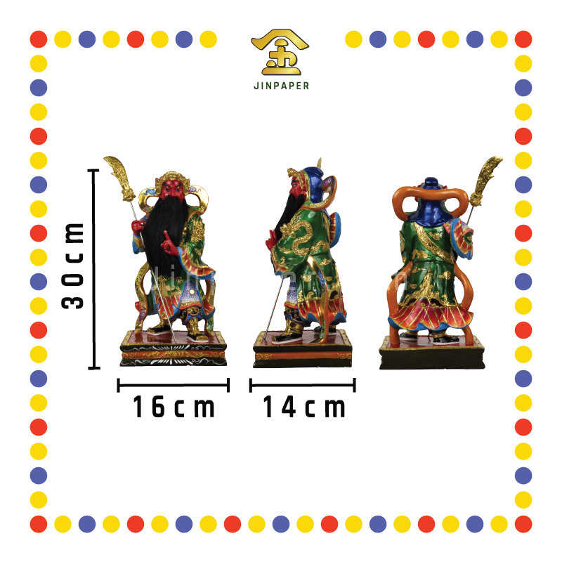 PRAYING STATUE 12寸 (立/坐)彩色关帝