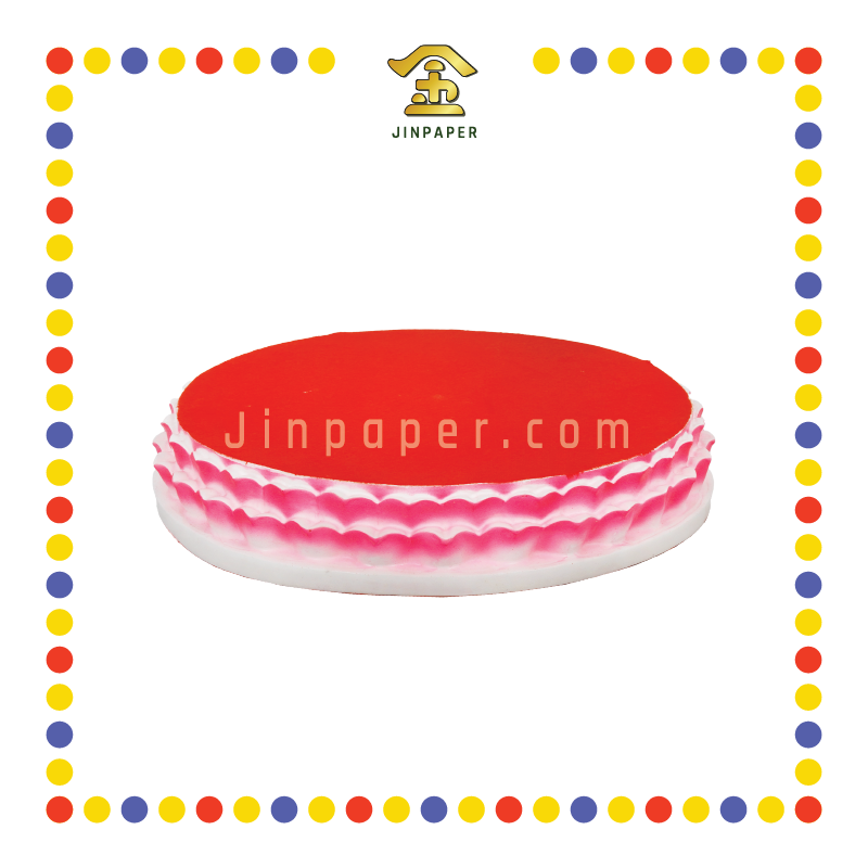 STATUE STAND 12x12x2 莲花石座(红)