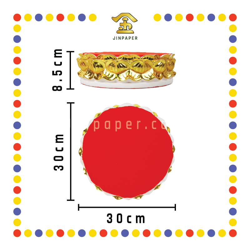 STATUE STAND 13½ 莲花座(金箔)