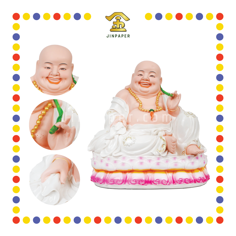 PRAYING STATUE 13寸 普通石 笑佛