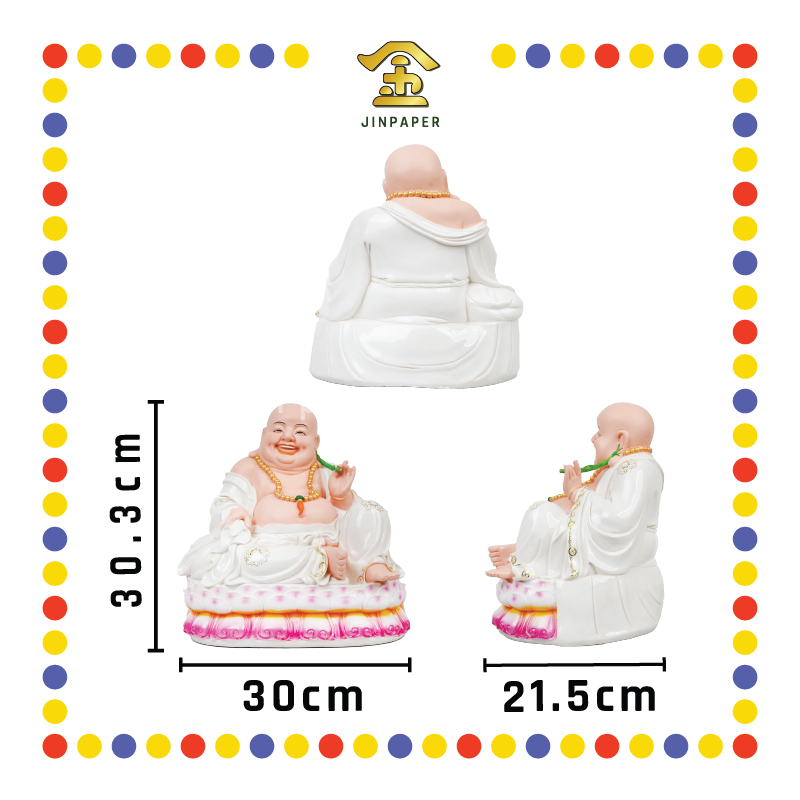 PRAYING STATUE 13寸 普通石 笑佛