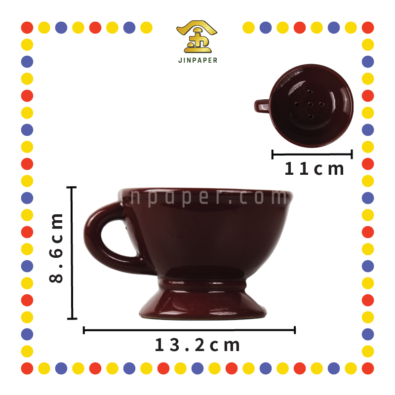 PRAYING CENSER【大号/中号/小号】朱红甘文烟炉 (香炉)