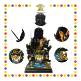 PRAYING  STATUE 16寸 彩色按金箔张公