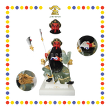 PRAYING STATUE 16" 坐汉白玉莫兰迪文武关公