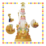 PRAYING  STATUE 16" 彩色按金箔伯公
