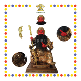 PRAYING STATUE 16寸 坐古铜色剑指关公