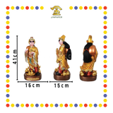 PRAYING STATUE 16" 树脂金缕彩金钱伯