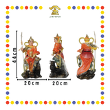 PRAYING  STATUE 16" 树脂素帛西营刘元帅