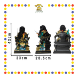 PRAYING  STATUE 16寸 彩色按金箔张公