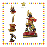 PRAYING  STATUE 16寸 彩色按金箔关平周仓